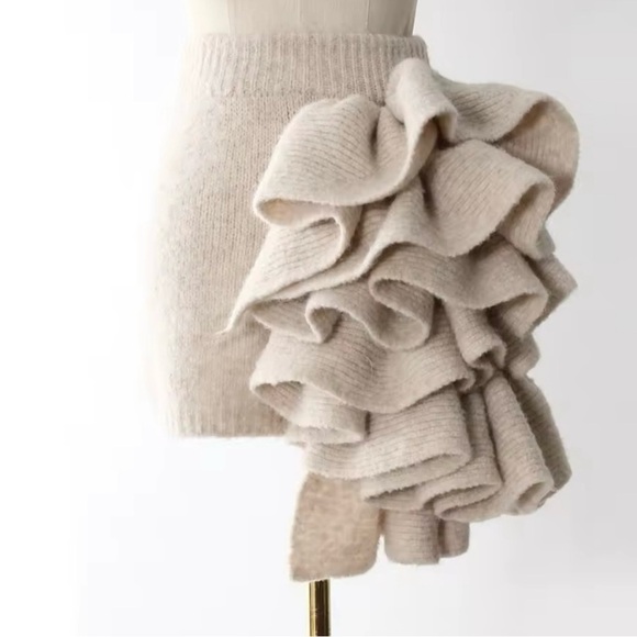 Three Piece Set For Women Lapel Long Sleeve Coat High Neck Vest High Waist - Picture 5 of 7